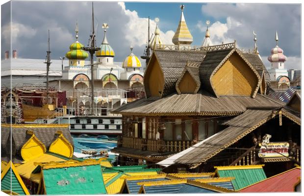 Wooden architecture of Russia. Canvas Print by Valerii Soloviov