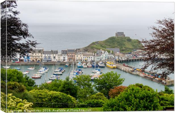Ilfracombe Harbour Canvas Print by Ben Kirby
