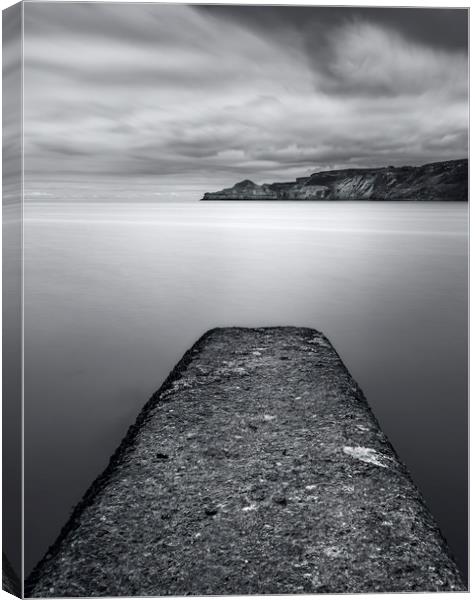 Serenity of Yorkshire Shores Canvas Print by Jim Round