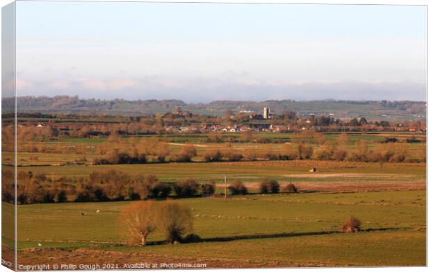 THE SOMERSET LEVELS Canvas Print by Philip Gough