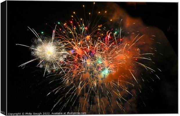 FIREWORKS SHAPES Canvas Print by Philip Gough