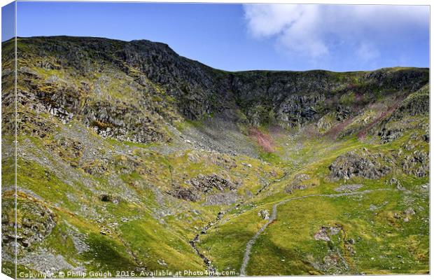 Cumbrian Rocky Land Canvas Print by Philip Gough