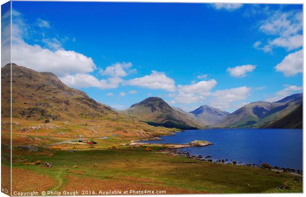 Wast Water lake in The Lake District Canvas Print by Philip Gough
