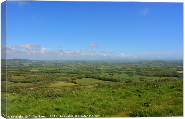 Looking Over Dorset Canvas Print by Philip Gough