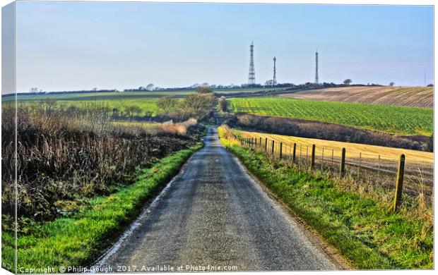 Country Road Canvas Print by Philip Gough