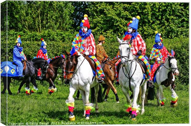 CLOWN RIDERS Canvas Print by Philip Gough