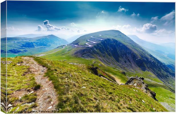 Transalpina road and Urdele peak in Romania Canvas Print by Ragnar Lothbrok