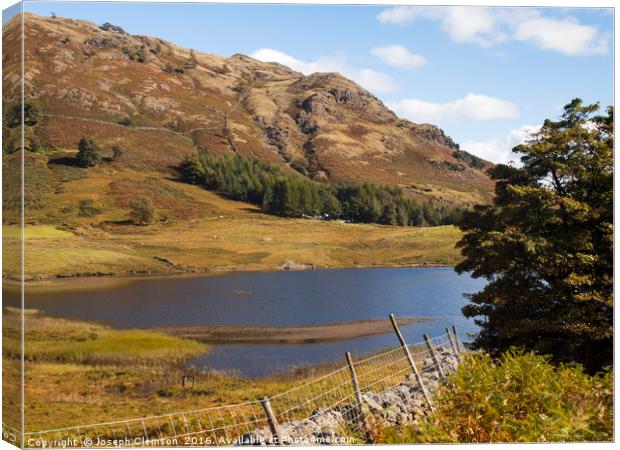 Blea Tarn and Lingmoor Fell Canvas Print by Joseph Clemson