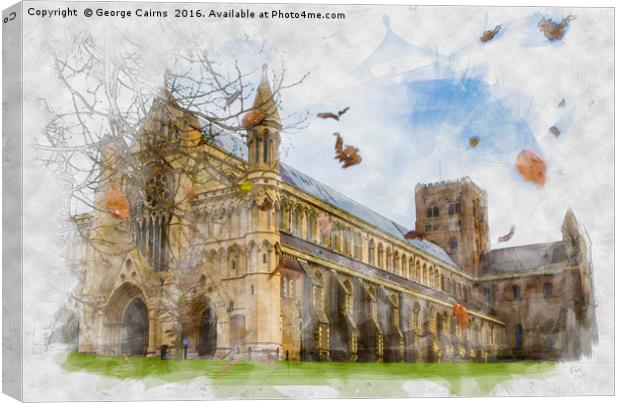 Autumn Abbey  Canvas Print by George Cairns