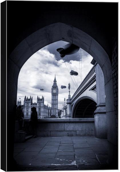 Defence of Westminster Canvas Print by George Cairns