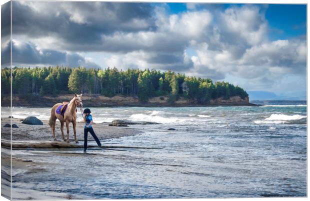 You can lead a horse to water Canvas Print by George Cairns