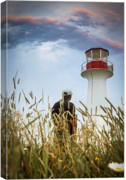 Lighthouse sunset Canvas Print by George Cairns