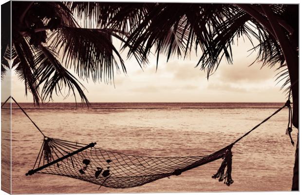 Holiday Hammock Canvas Print by George Cairns