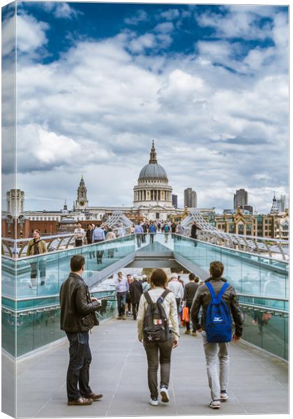 Bridge to St Pauls Canvas Print by George Cairns