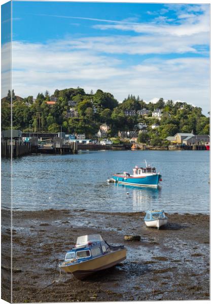 Oban Harbour Canvas Print by George Cairns