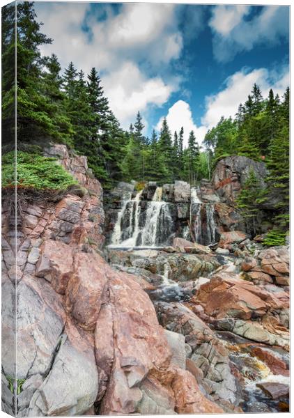 Canadian Waterfall Canvas Print by George Cairns