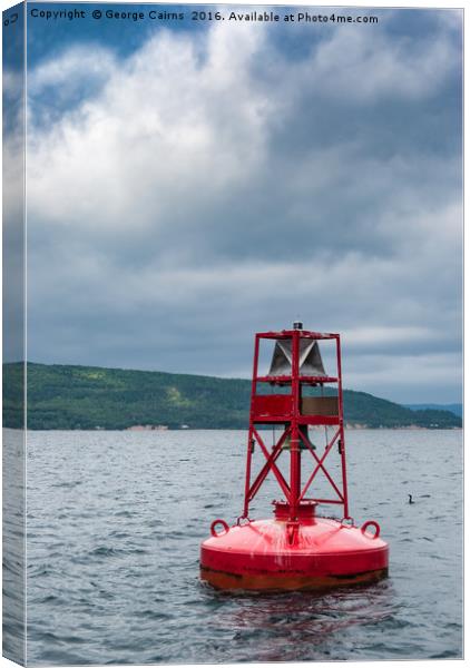 Lonely Buoy Canvas Print by George Cairns