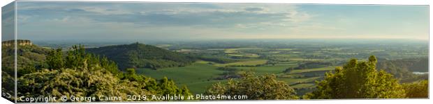 Best panoramic view in Yorkshire Canvas Print by George Cairns
