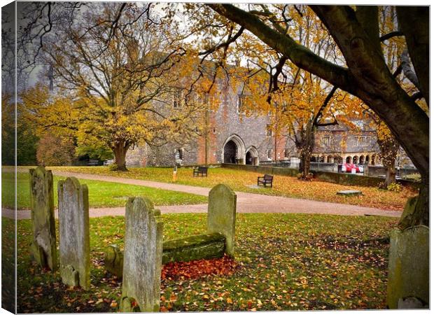 St Albans Abbey Gateway  Canvas Print by George Cairns