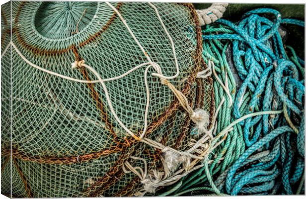 Pots and Rope   Canvas Print by Janette Hill
