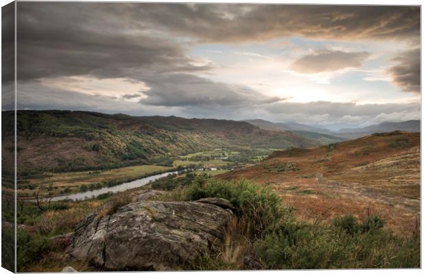 Across the Valley Canvas Print by Janette Hill