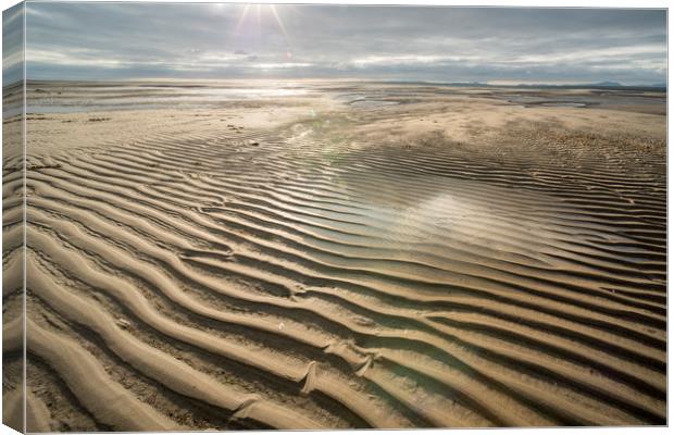 Sand patterns Canvas Print by Janette Hill