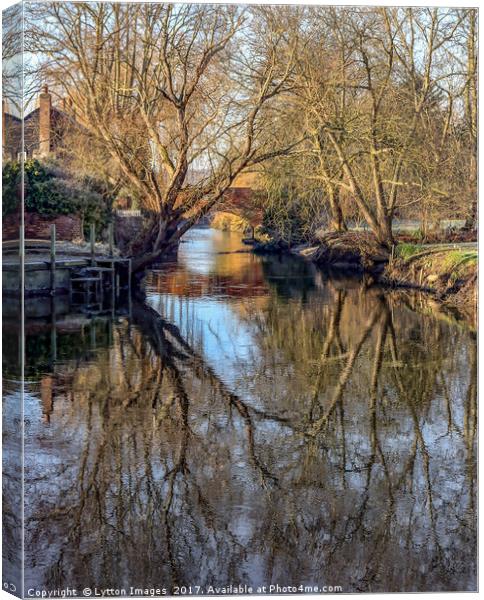 River Reflections Canvas Print by Wayne Lytton