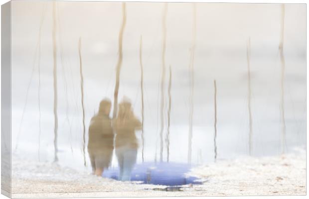 Whitstable Reflections Canvas Print by Wayne Lytton