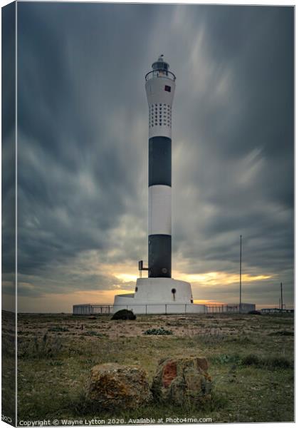 Dungeness LightHouse Canvas Print by Wayne Lytton