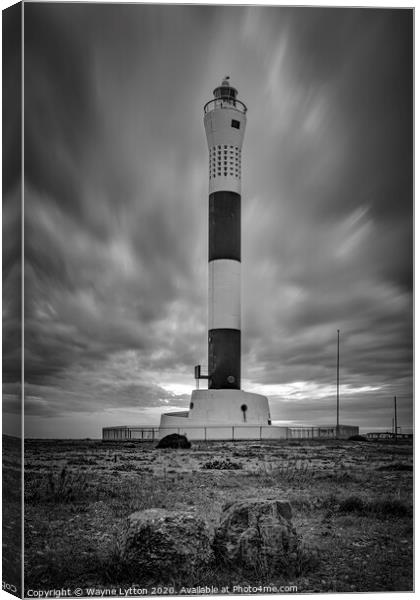 Dungeness Lighthouse Canvas Print by Wayne Lytton