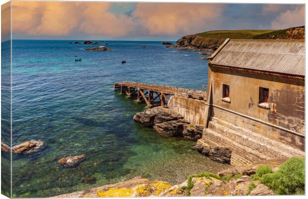  Lizard Point old lifeboat station Canvas Print by Kevin Snelling
