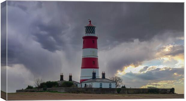 Guiding Light on North Norfolk Coast Canvas Print by Kevin Snelling
