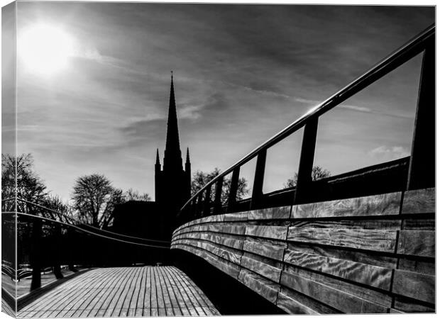 Abstract  of Norwich cathedral Canvas Print by Kevin Snelling