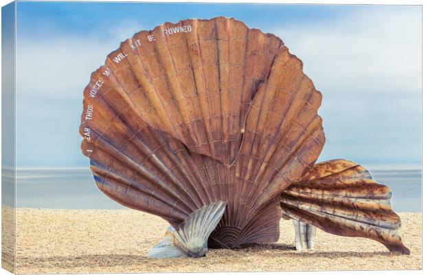 aldeburgh scallop Canvas Print by Kevin Snelling