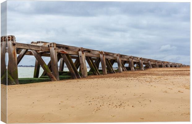 The Old Jetty Canvas Print by Kevin Snelling