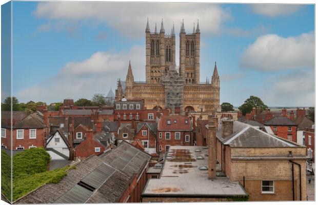 Majestic Lincoln Cathedral Canvas Print by Kevin Snelling