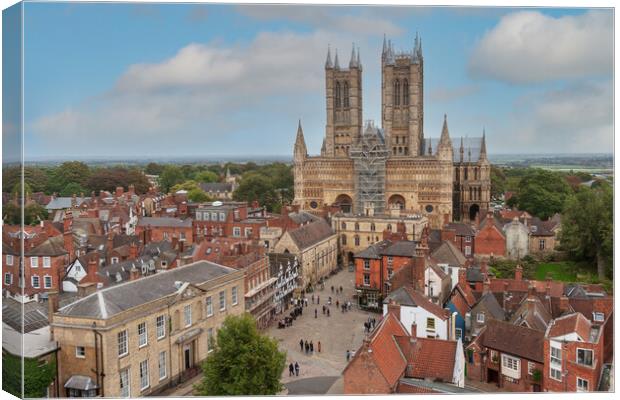 Majestic Lincoln Cathedral Canvas Print by Kevin Snelling