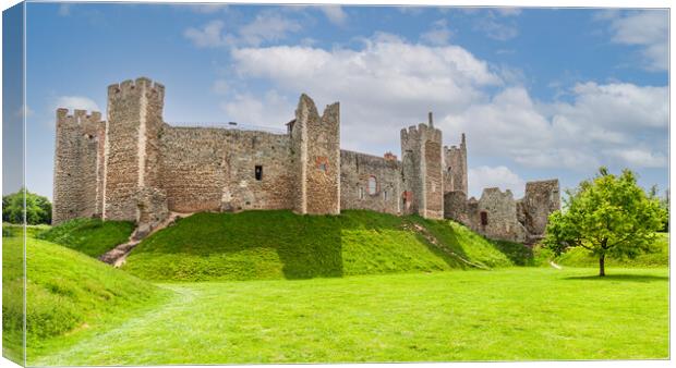 Majestic Fortress on British Landscape Canvas Print by Kevin Snelling