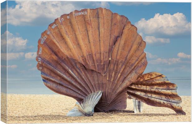 Aldeburgh Scallop Canvas Print by Kevin Snelling