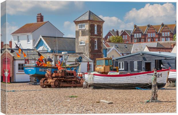 Aldeburgh Beach Canvas Print by Kevin Snelling