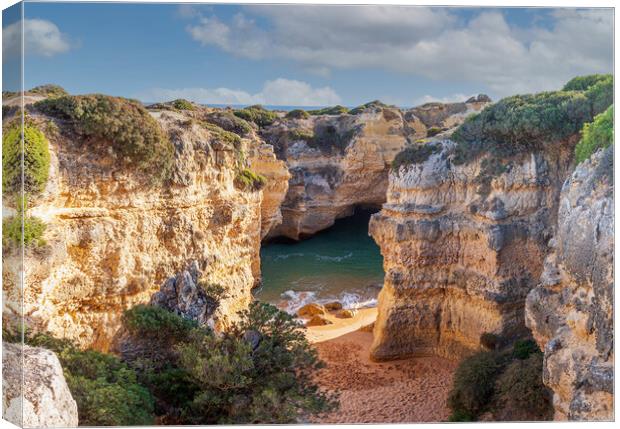 Hidden Paradise in Algarve Canvas Print by Kevin Snelling
