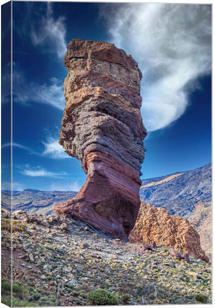 Majestic Teide Canyon Canvas Print by Kevin Snelling