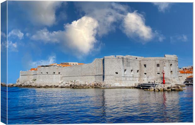 Walls of Dubrovnik croatia Canvas Print by Kevin Snelling