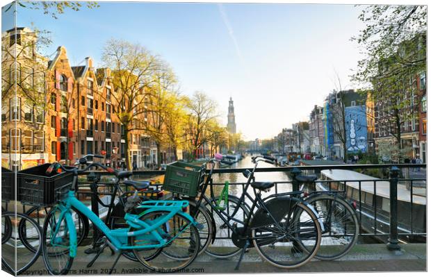 Prince's Canal, Amsterdam Canvas Print by Chris Harris