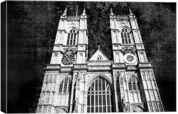 Westminster Abbey (Textured photo art) Canvas Print by Chris Harris
