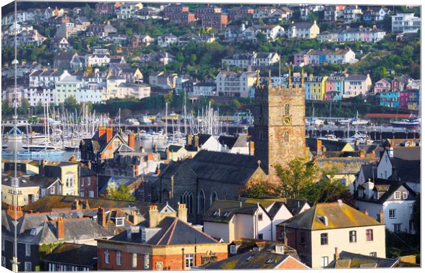 Dartmouth and Kingswear Canvas Print by Chris Harris