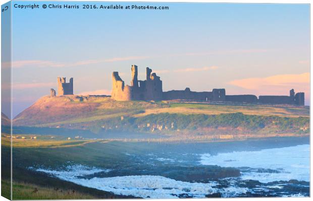 Dunstanburgh Castle Canvas Print by Chris Harris