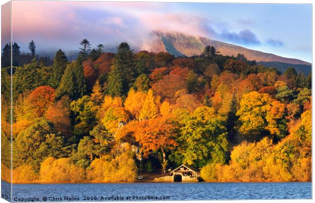 Autumn in the Lakes Canvas Print by Chris Harris