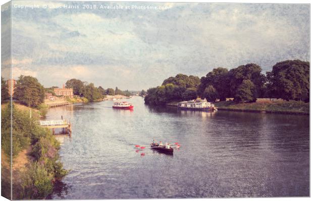 River Thames at Hampton Court Canvas Print by Chris Harris