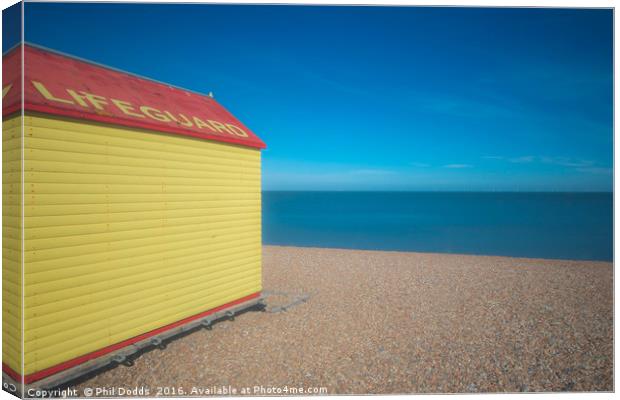 Tankerton Lifeguard Hut Canvas Print by Phil Dodds